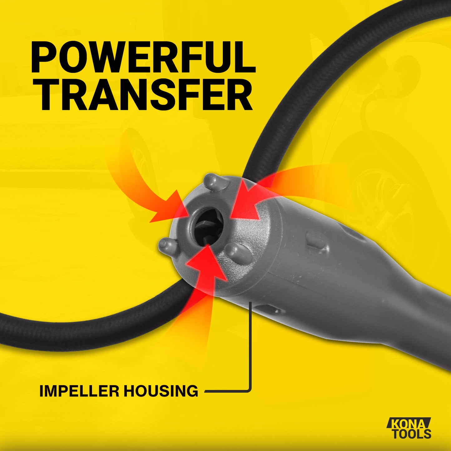 KTEP01MR Battery Powered Fuel Pump 3.2 GPM: Rubber Hose, Flow Control