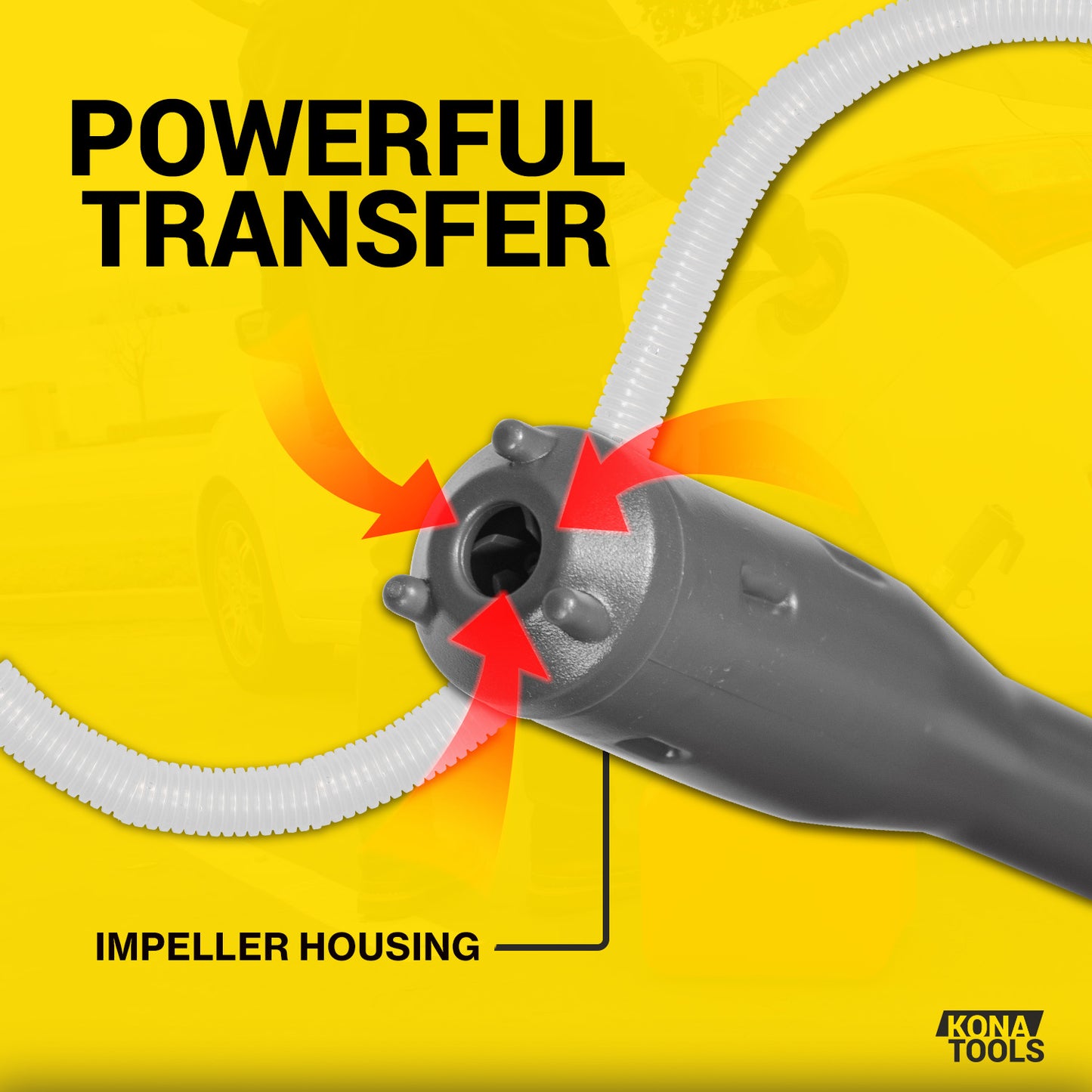 KTEP01USB Fuel Transfer Pump: USB-C Powered 3.2 GPM 51in Hose