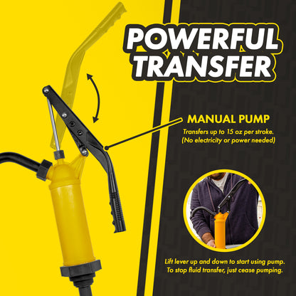 KTLV02 Lever Action Drum Pump: Fits 15–55 Gallon Drums, Heavy Duty
