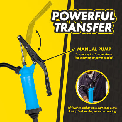 KTLV03 Lever Action Drum Pump: Adjustable Flow, 15–55 Gallon Drums
