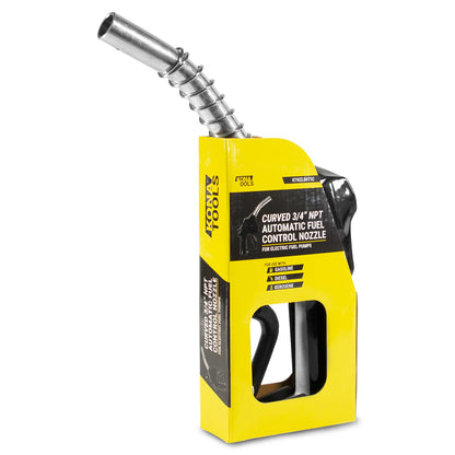 KTNZLB075C 3/4in NPT Automatic Fuel Nozzle: 15.87 GPM, Curved Spout