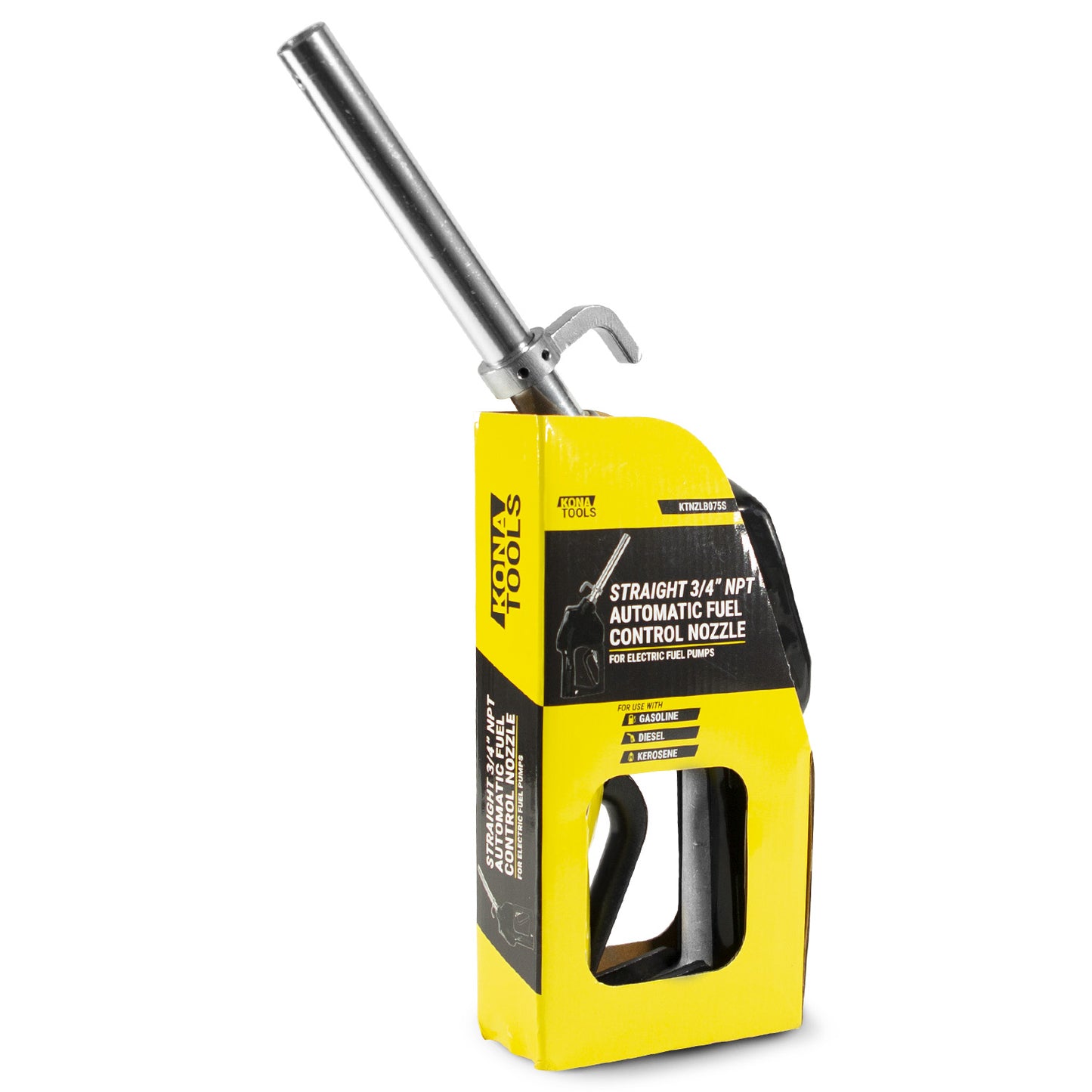 KTNZLB075S 3/4in NPT Dual Power Fuel Nozzle: 15.87 GPM, 7in Straight Spout