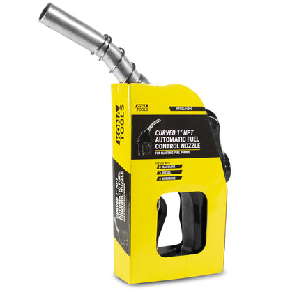 KTNZLB100C 1in NPT Automatic Fuel Nozzle: 26.45 GPM Curved Spout