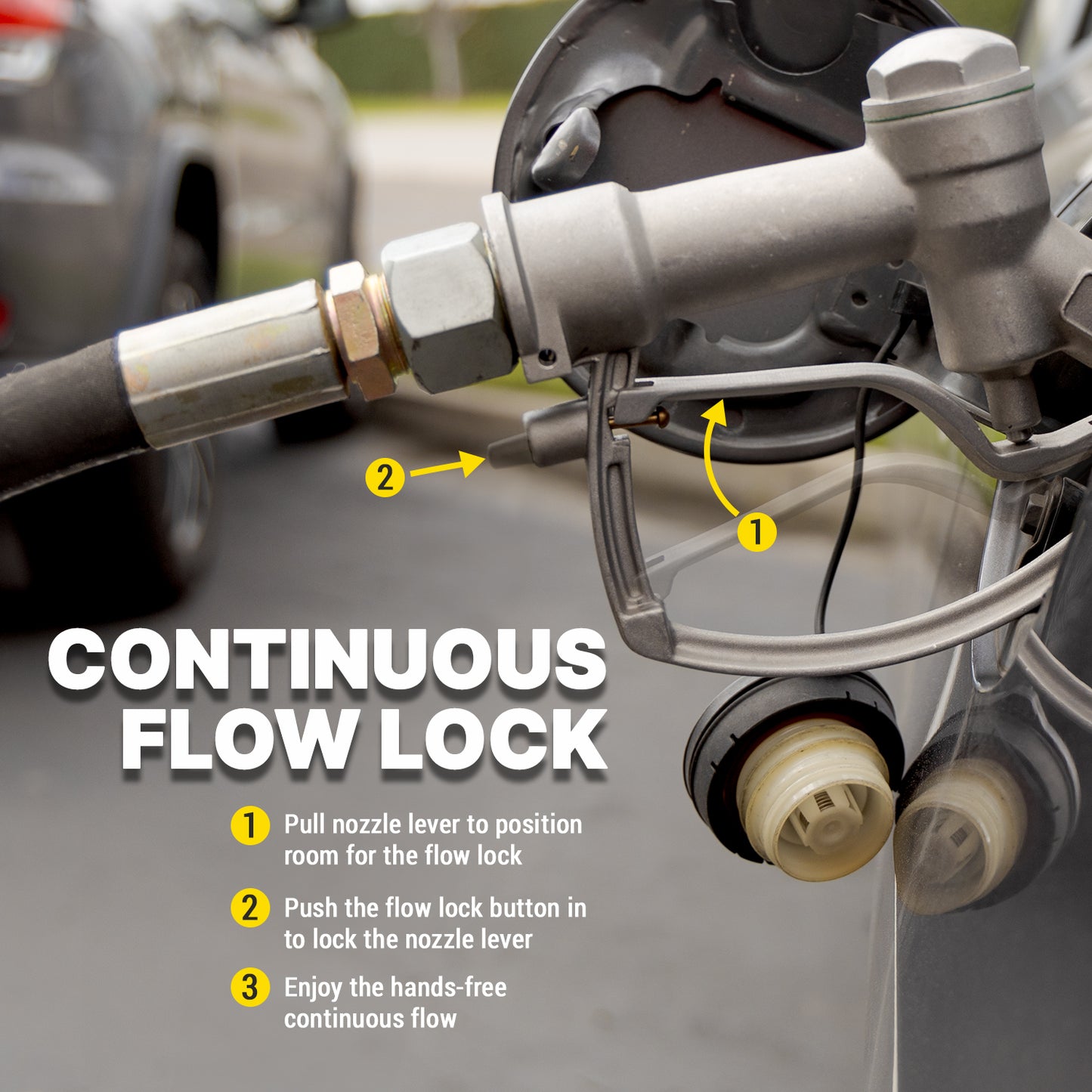 KTNZLW100 1in NPT Manual Fuel Nozzle: High-Flow 20 GPM Swivel Spout