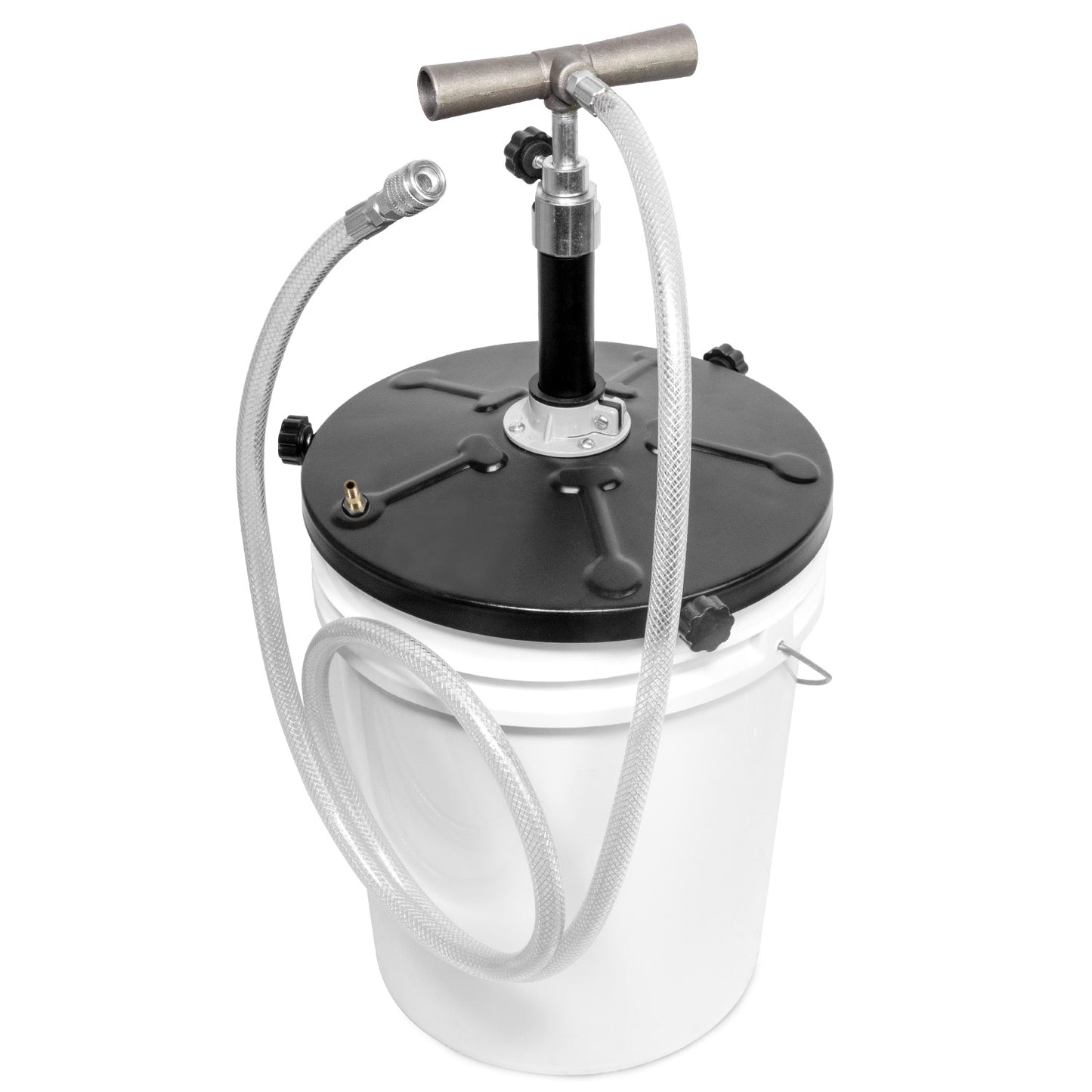 KTSE01 Manual Tire Sealant Bucket Pump: For 5–6.5 Gallon Drums with 5ft Hose