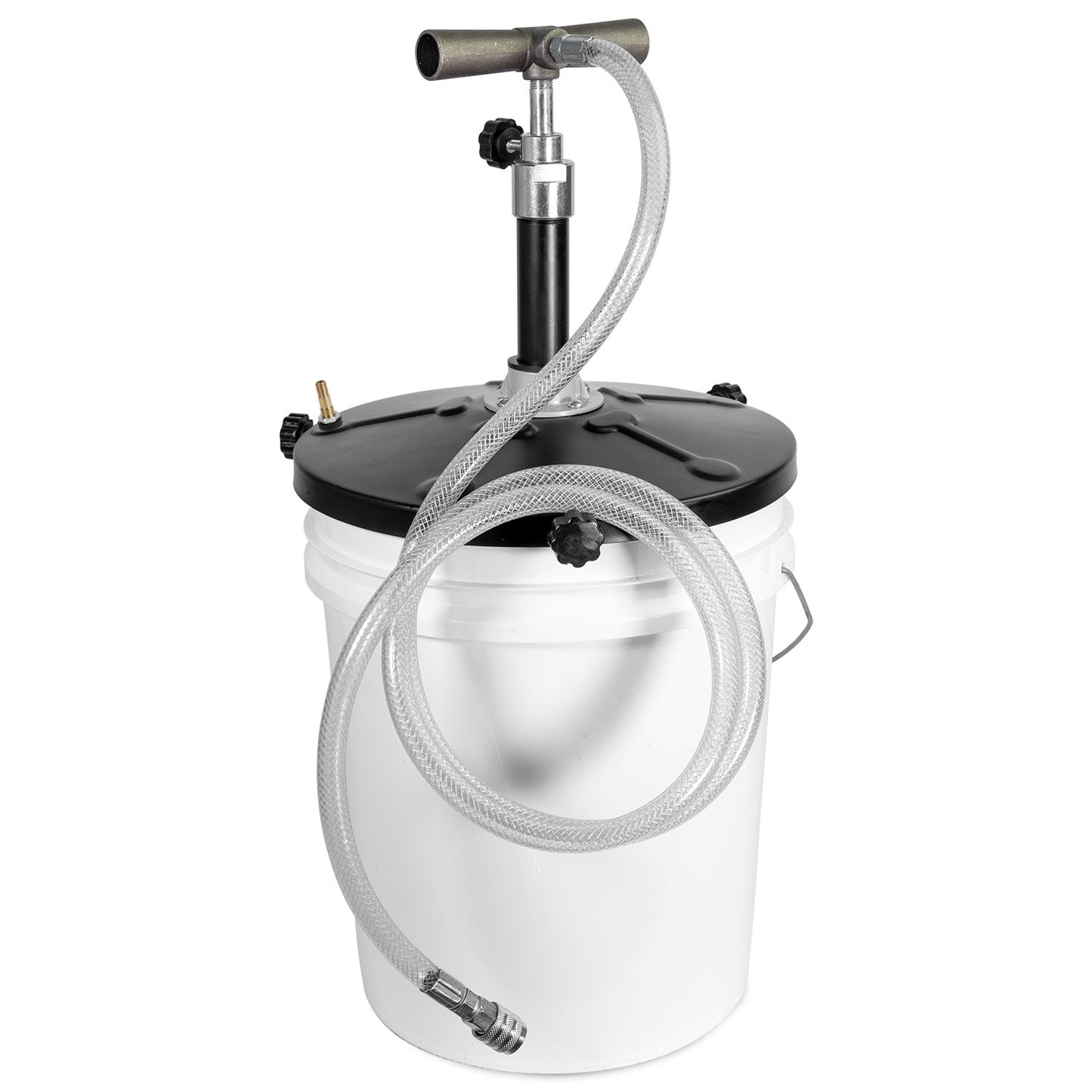 KTSE01 Manual Tire Sealant Bucket Pump: For 5–6.5 Gallon Drums with 5ft Hose