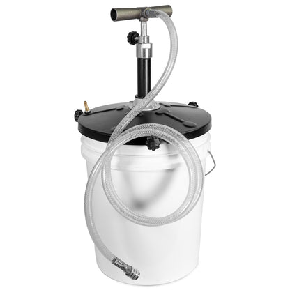 KTSE01 Manual Tire Sealant Bucket Pump: For 5–6.5 Gallon Drums with 5ft Hose