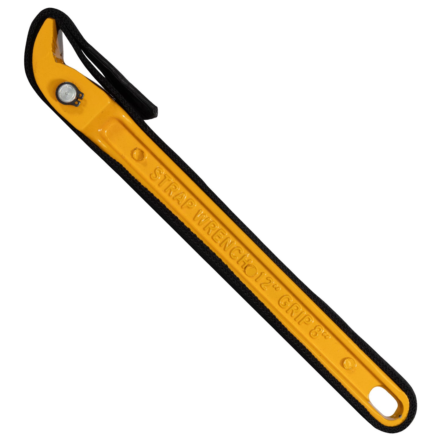 Adjustable Oil Filter Wrench: Universal Fit, 12in Steel Strap, Heavy Duty